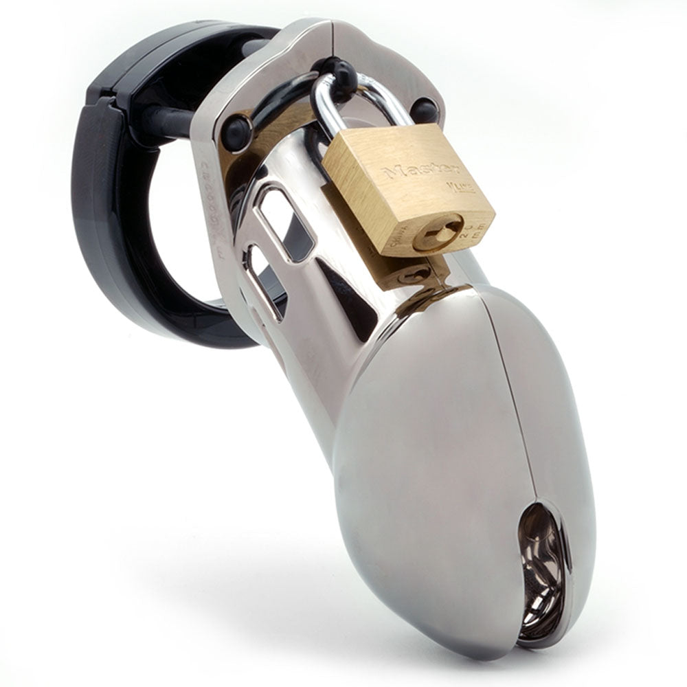 CB-6000 Chastity Cock Cage Kit - Chrome 3.25"