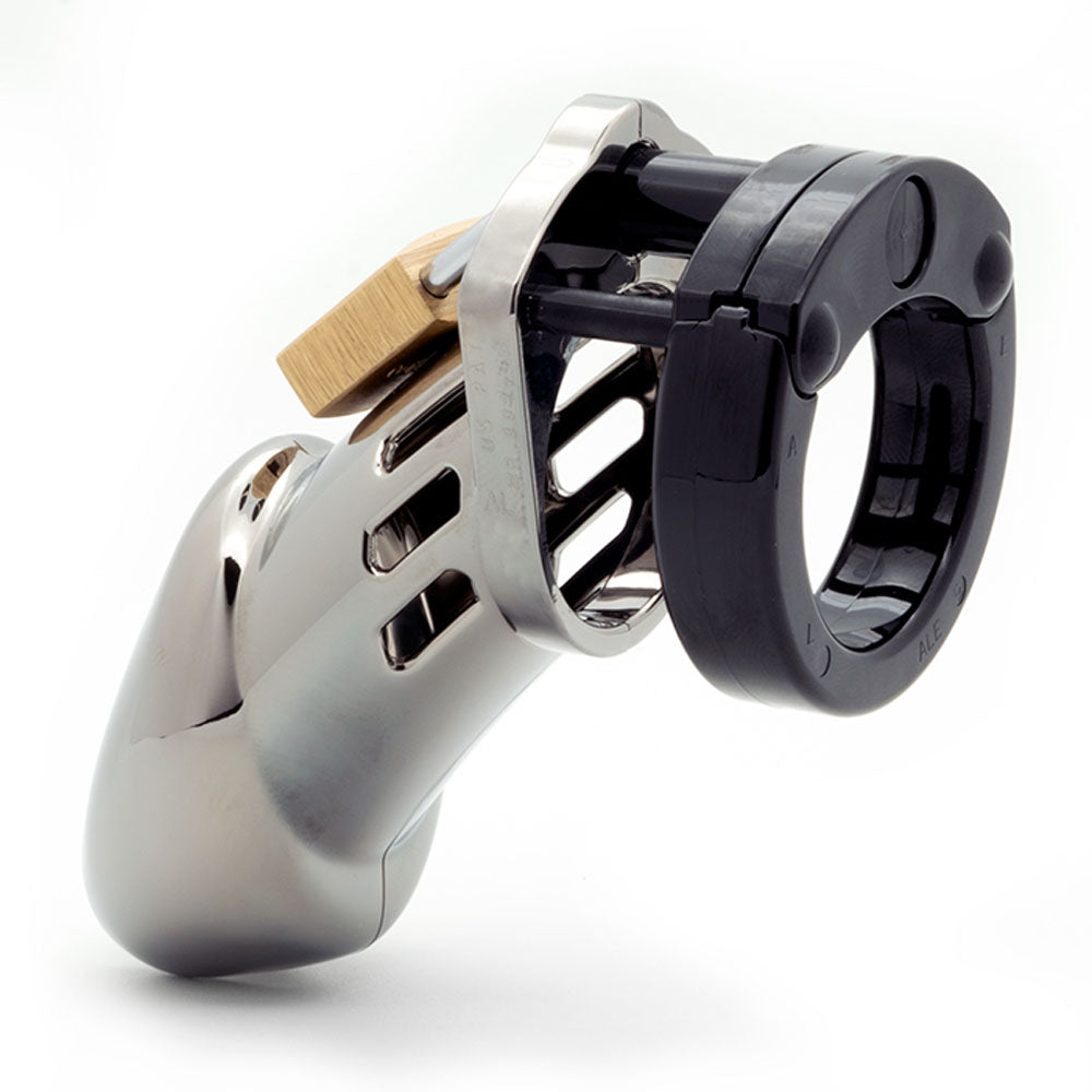 CB-6000 Chastity Cock Cage Kit - Chrome 3.25"
