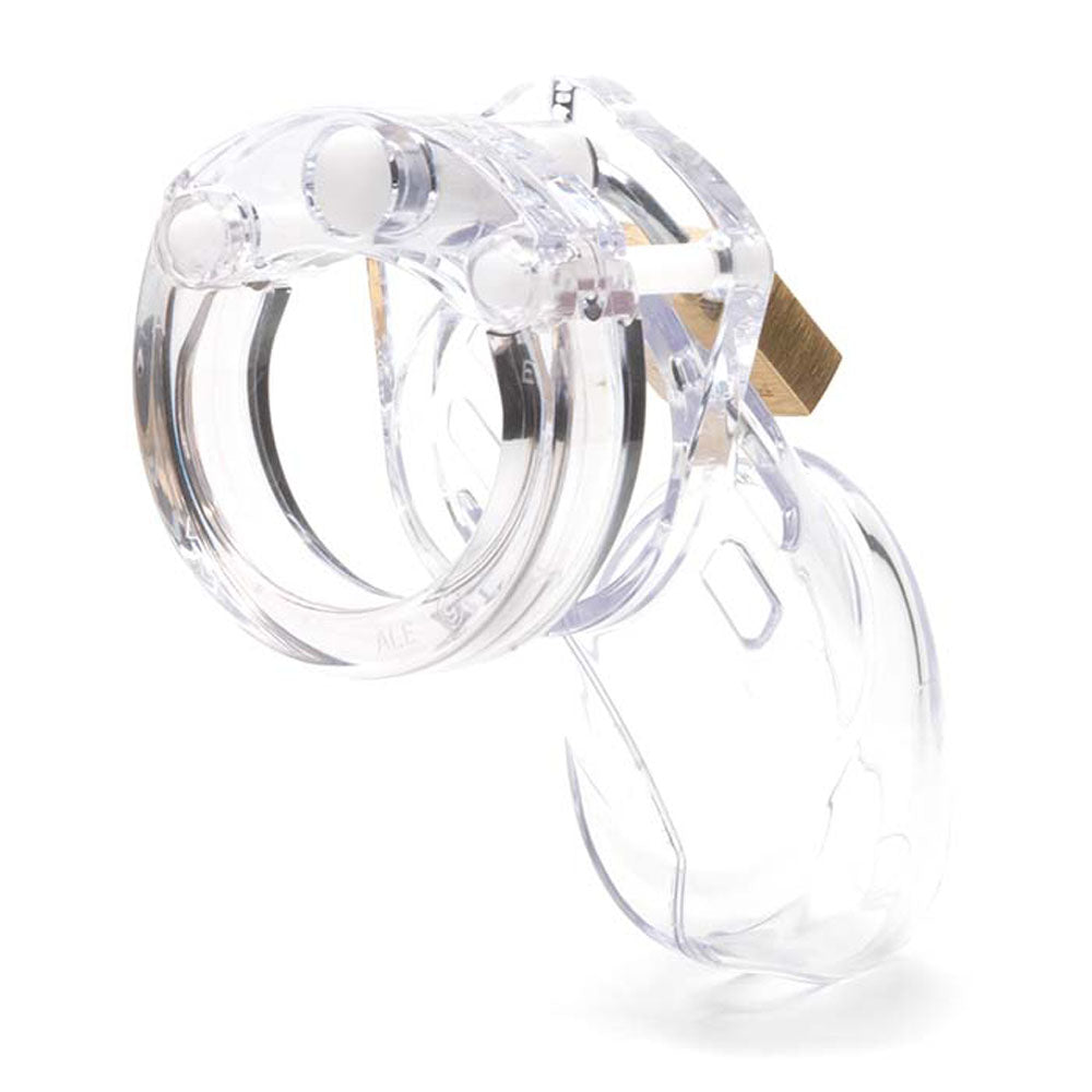 CB-6000 Chastity Cock Cage Kit - Clear 3.25"