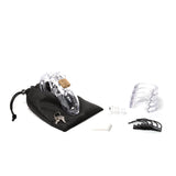 CB-6000 Chastity Cock Cage Kit - Clear 3.25"