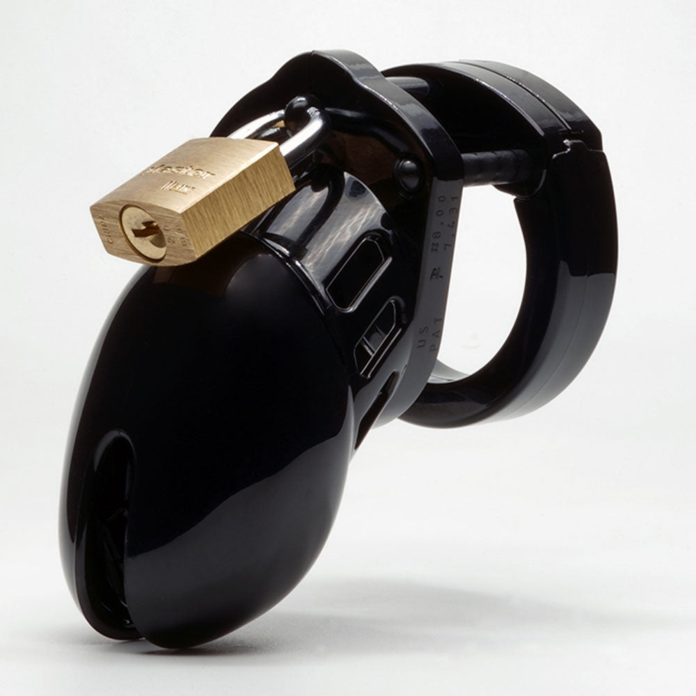 CB-6000S Chastity Cock Cage Kit - Black 2.5"