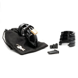 CB-6000S Chastity Cock Cage Kit - Black 2.5"