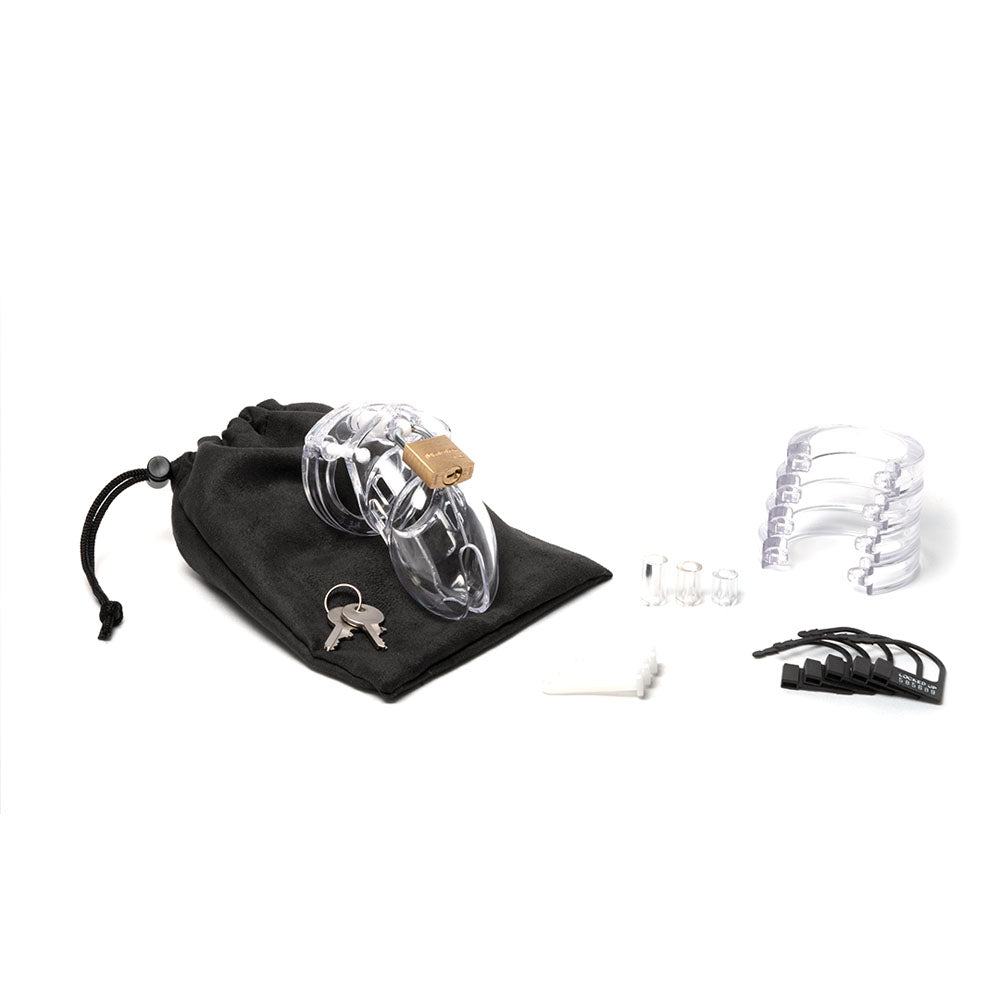 CB-X CB-6000S Clear Chastity Cage Kit – 2.5"