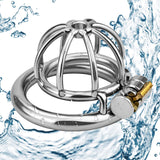Pleasure Haven Snug Metal Chastity Cage - 3 Ring Sizes