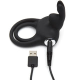 Happy Rabbit Vibrating Rabbit Cock Ring - Dual Rings