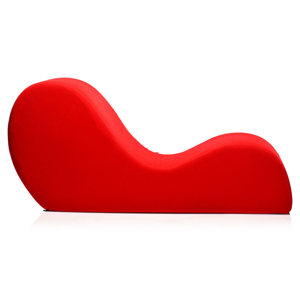 Bedroom Bliss Love Red Sex Couch - Water Resistant Faux Suede and Washable