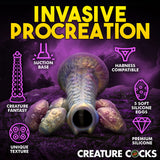 Creature Cocks Deep Invader – Multi-Colour Ovipositor Fantasy Dildo with Eggs (22.9cm)