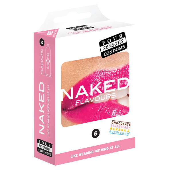 Four Seasons Naked Flavours Ultra Thin Condoms 6PK
