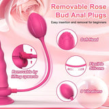 App Controlled Strap On with Rose Butt Plug - Harness Included