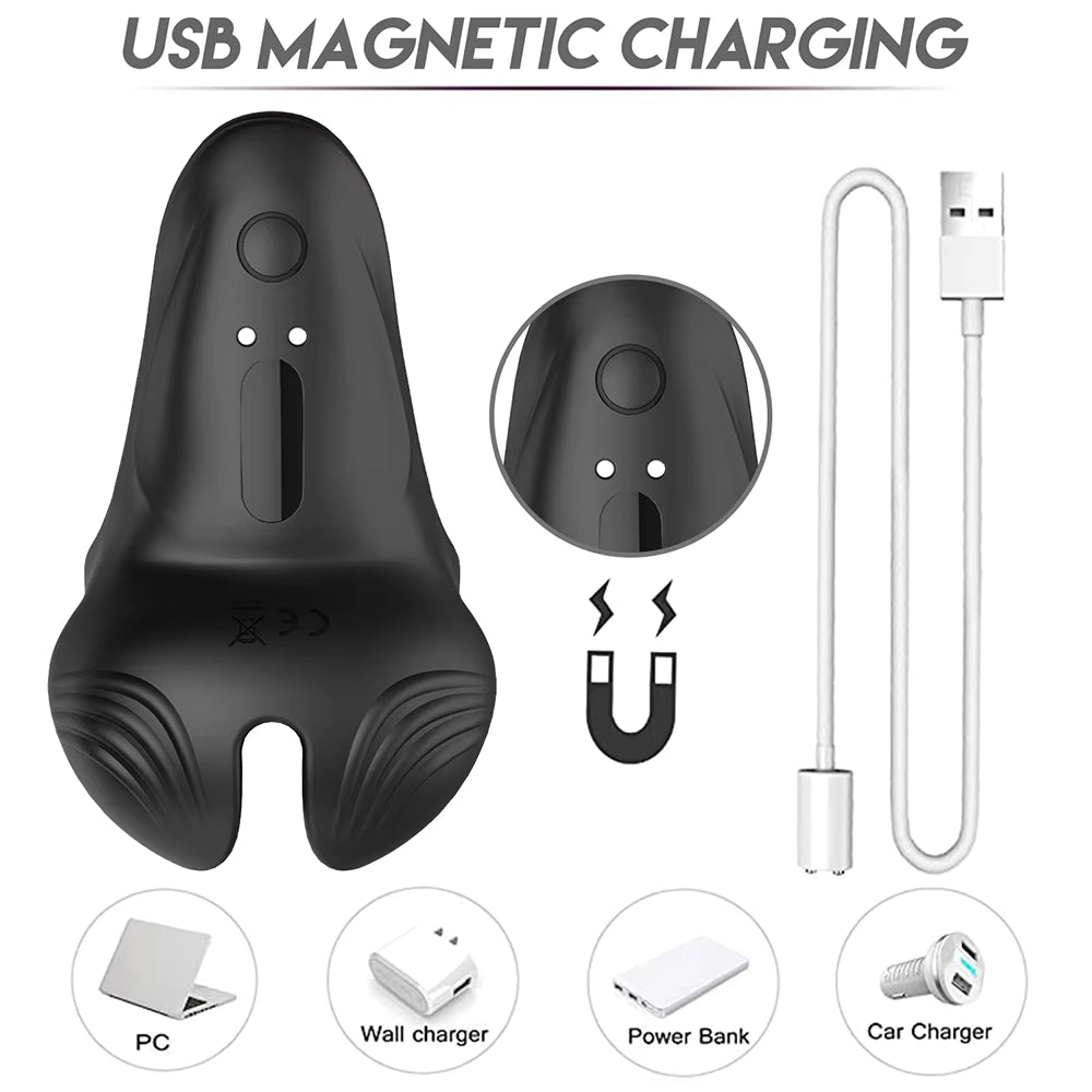 Vibrating Cock & Balls Ring - Remote Controlled & Waterproof