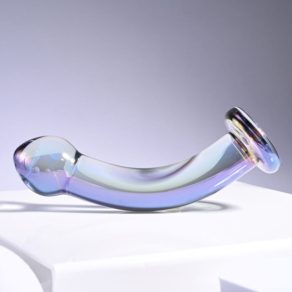 Playboy Pleasure Jewels King Glass Dildo - G-Spot & P-Spot Stimulation (16.3cm)