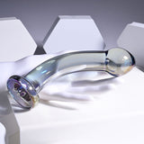 Playboy Pleasure Jewels King Glass Dildo - G-Spot & P-Spot Stimulation (16.3cm)