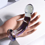 Playboy Pleasure Jewels King Glass Dildo - G-Spot & P-Spot Stimulation (16.3cm)