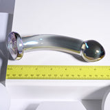 Playboy Pleasure Jewels King Glass Dildo - G-Spot & P-Spot Stimulation (16.3cm)