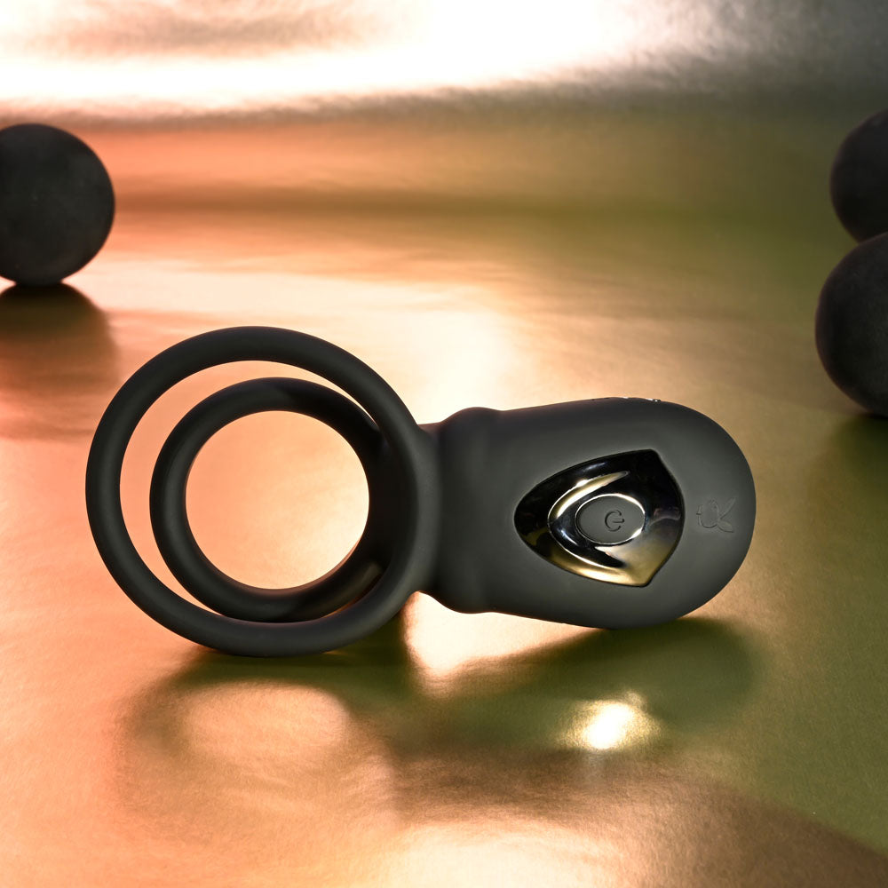 Playboy Pleasure Just Right Vibrating Cock & Ball Ring