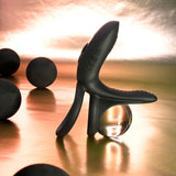 Playboy Pleasure Just Right Vibrating Cock & Ball Ring