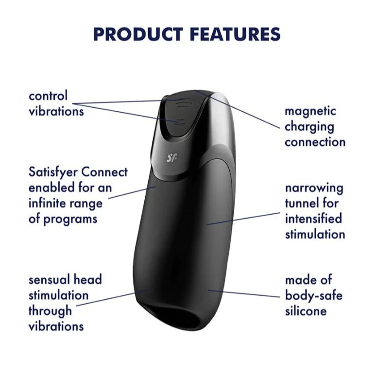 Satisfyer Men Vibration – Male Masturbator with Two Ultra-Strong Motors