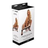 WhipSmart Diamond Bondage Spreader Bar Restraint - Soft & Adjustable Velcro Cuffs