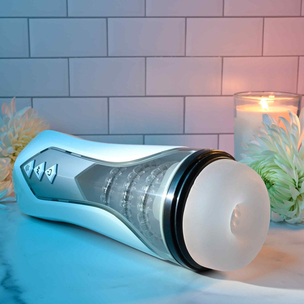 Zero Tolerance Stroking Buddy – Vibrating & Thrusting Masturbator
