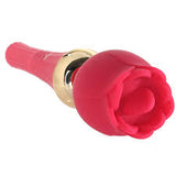 Secret Kisses Rosegasm Rose Flickering Wand Massager - Direct Clitoral Stimulation