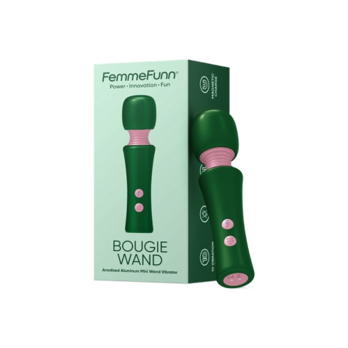 Bougie Green Wand Massager - Temperature Play, Powerful & Waterproof