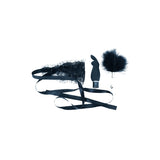 Lady Bonnd Tease Me 3 Piece Set - Includes Rabbit Vibrator, Eye Mask & Feather