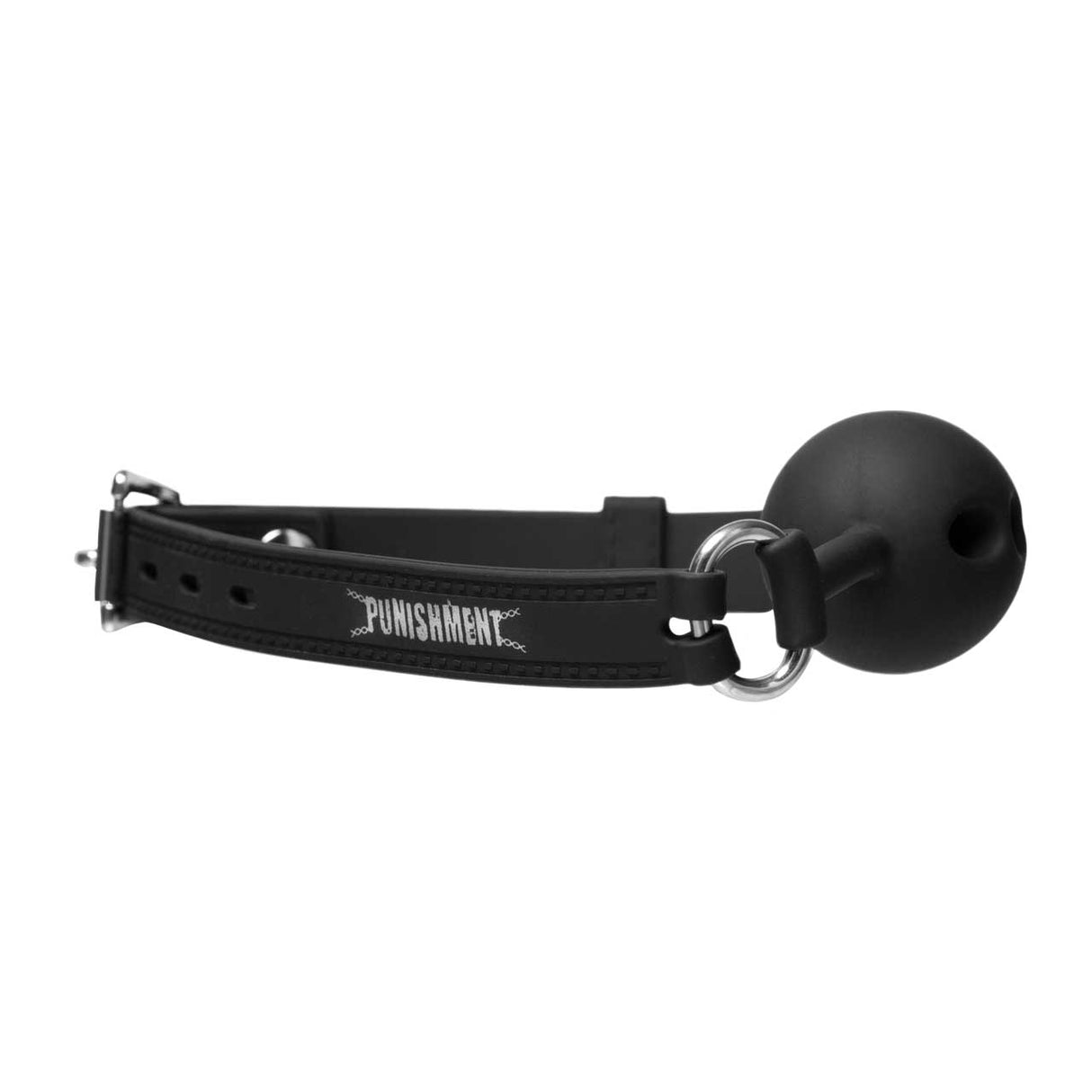 Punishment Silicone Ball Gag – Adjustable & Breathable
