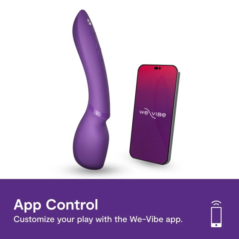 We-Vibe Wand 2 Vibrating Wand Massager - App Controlled, Waterproof & Whisper Quiet